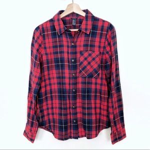 Forever 21 Plaid Button Down Shirt